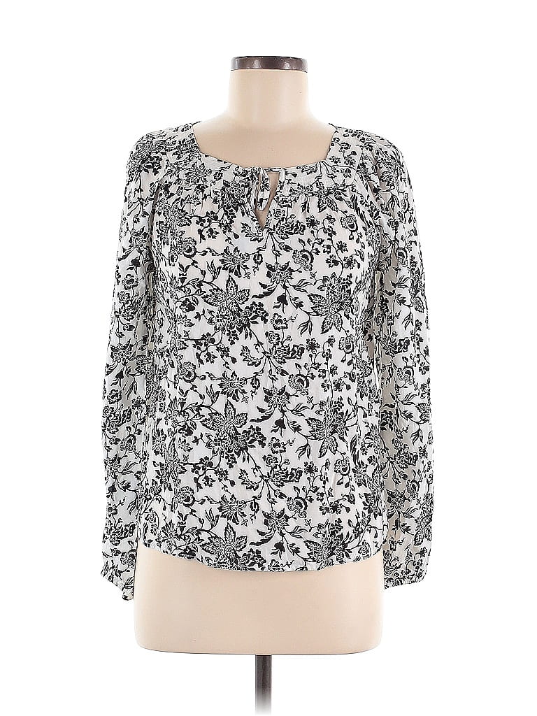 Express Outlet 100% Rayon Silver Long Sleeve Blouse Size XS - photo 1