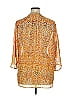 Chaus 100% Polyester Orange 3/4 Sleeve Blouse Size XL - photo 2