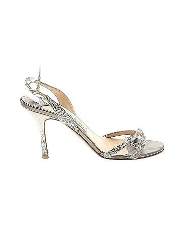 Jimmy Choo Glitter fabric India slingback sandals (view 1)