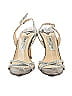 Jimmy Choo Silver Gold Glitter fabric India slingback sandals Size EU 38 - photo 2