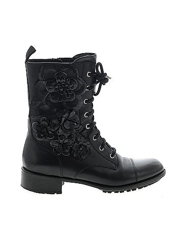 Valentino Garavani Calfskin Techno Couture Combat Boots (view 1)