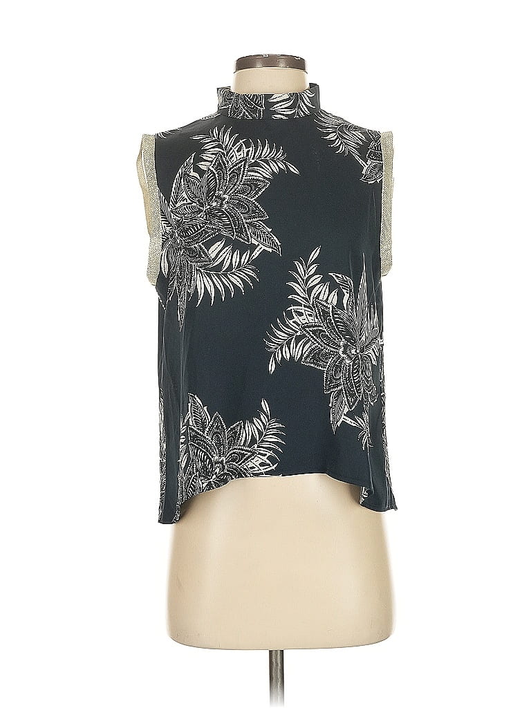 Gracia 100% Polyester Black Sleeveless Blouse Size S - photo 1