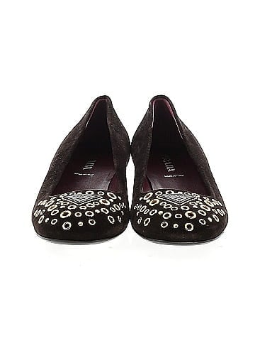 Prada Suede Eyelet Ballet Flats (view 2)