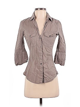 James Perse 3/4 Sleeve Button Down Shirt