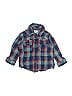 Carter's 100% Cotton Plaid Blue Long Sleeve Button-Down Shirt 12-18 MO / 18 MO - photo 1