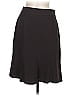 Louben Solid Black Brown Formal Skirt Size 8 - photo 1