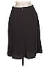 Louben Solid Black Brown Formal Skirt Size 8 - photo 2