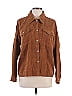 Everly Brown Long Sleeve Blouse Size L - photo 1