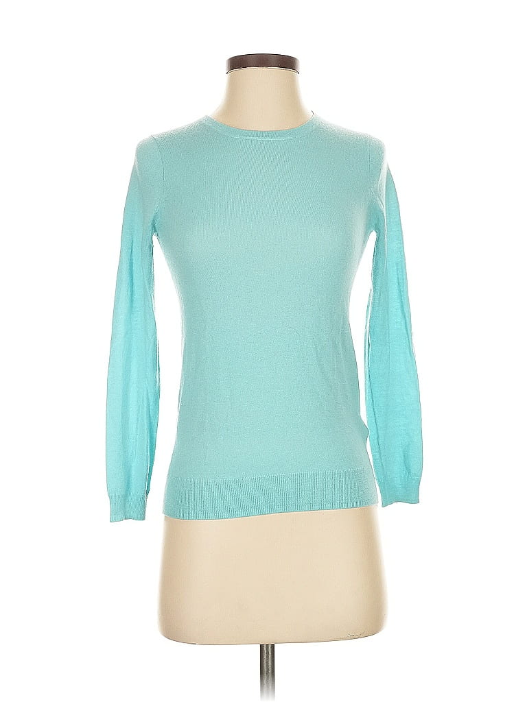 J.Crew Collection 100% Cashmere Teal Cashmere Pullover Sweater Size XS - photo 1