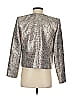 Tahari by ASL Metallic Silver Blazer Size 4 - photo 2