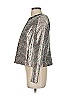 Tahari by ASL Metallic Silver Blazer Size 4 - photo 5