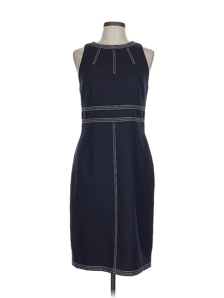David Meister 100% Polyester Blue Cocktail Dress Size 10 - photo 1