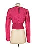 WAYF Animal Print Pink Long Sleeve Blouse Size XS - photo 2