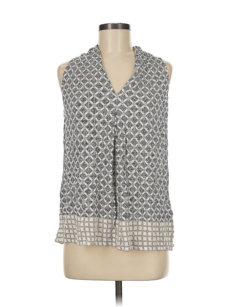 Pre-owned Max Studio Sleeveless Blouse In Gray