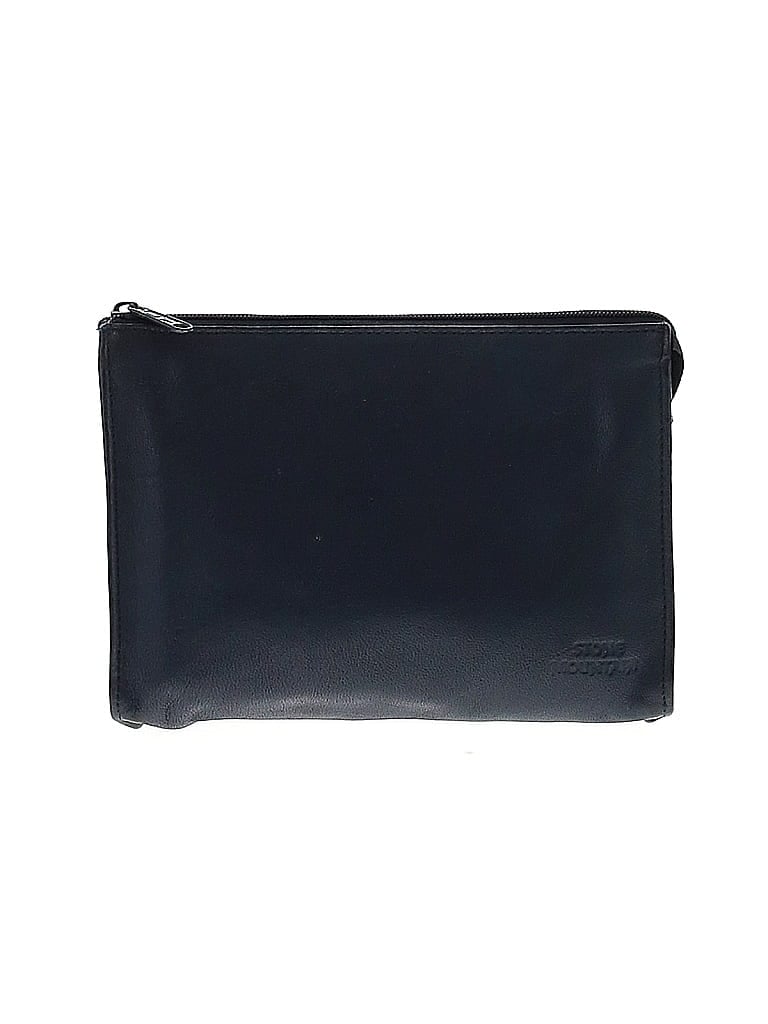 Stone Mountain 100% Leather Blue Leather Clutch One size - photo 1