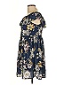 Xhilaration 100% Polyester Floral Blue Casual Dress Size L - photo 5