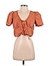 Levi's Orange Short Sleeve Blouse Size S - photo 1