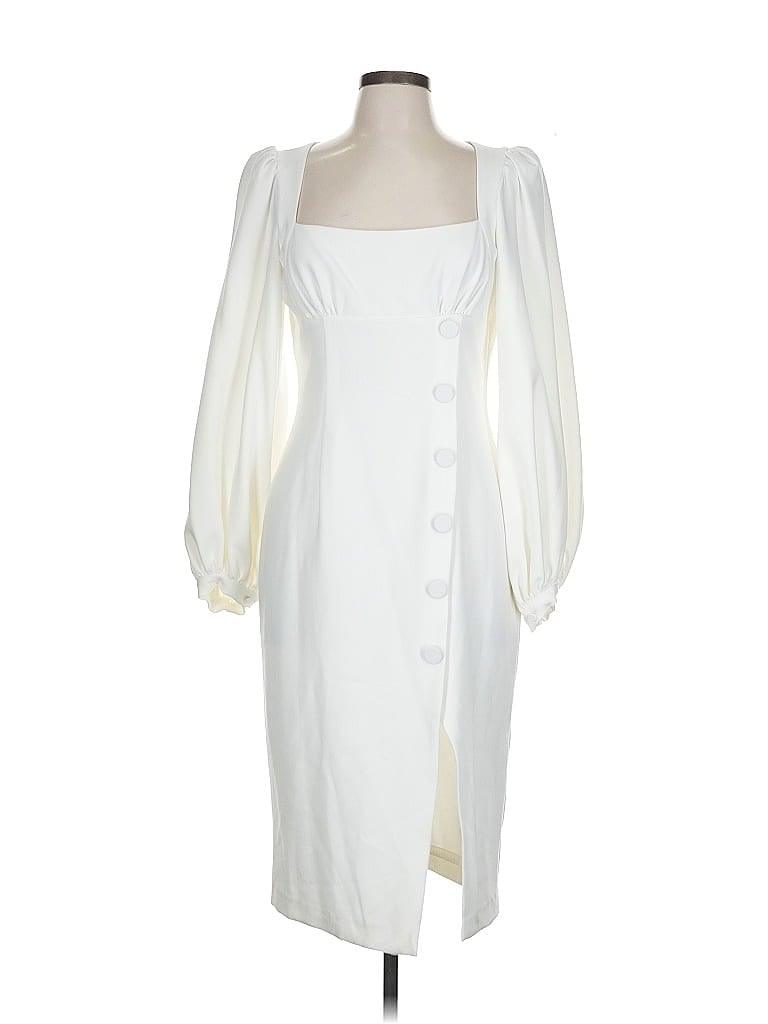 Black Halo Ivory White Cocktail Dress Size 10 - photo 1