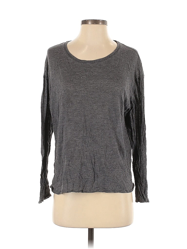 Pre-owned Vince 3/4 Sleeve T-shirt In Gray