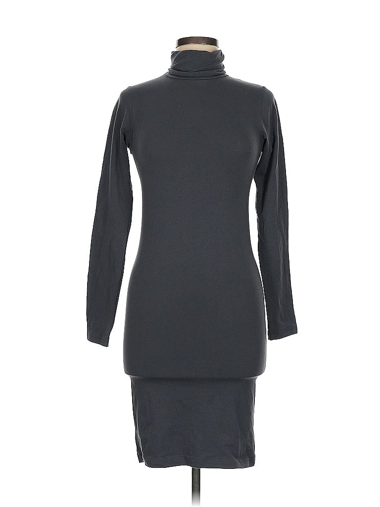 American Apparel Solid Gray Casual Dress Size M - photo 1