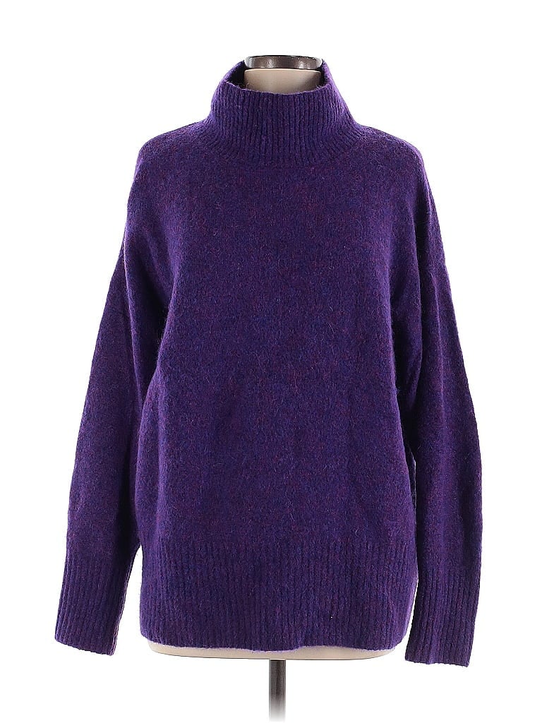 Pull Col Roulé Stephanie Rogers Violet En Acrylique - Taille M Femme - Occasion Très Bon état