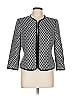 Jones Studio Houndstooth Gray Jacket Size 10 - photo 1