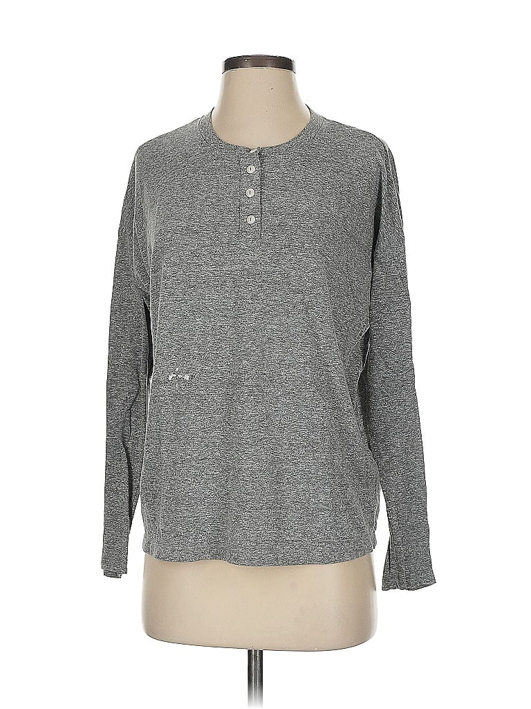 Rivet & Thread Tweed Gray Long Sleeve Henley Size S - photo 1