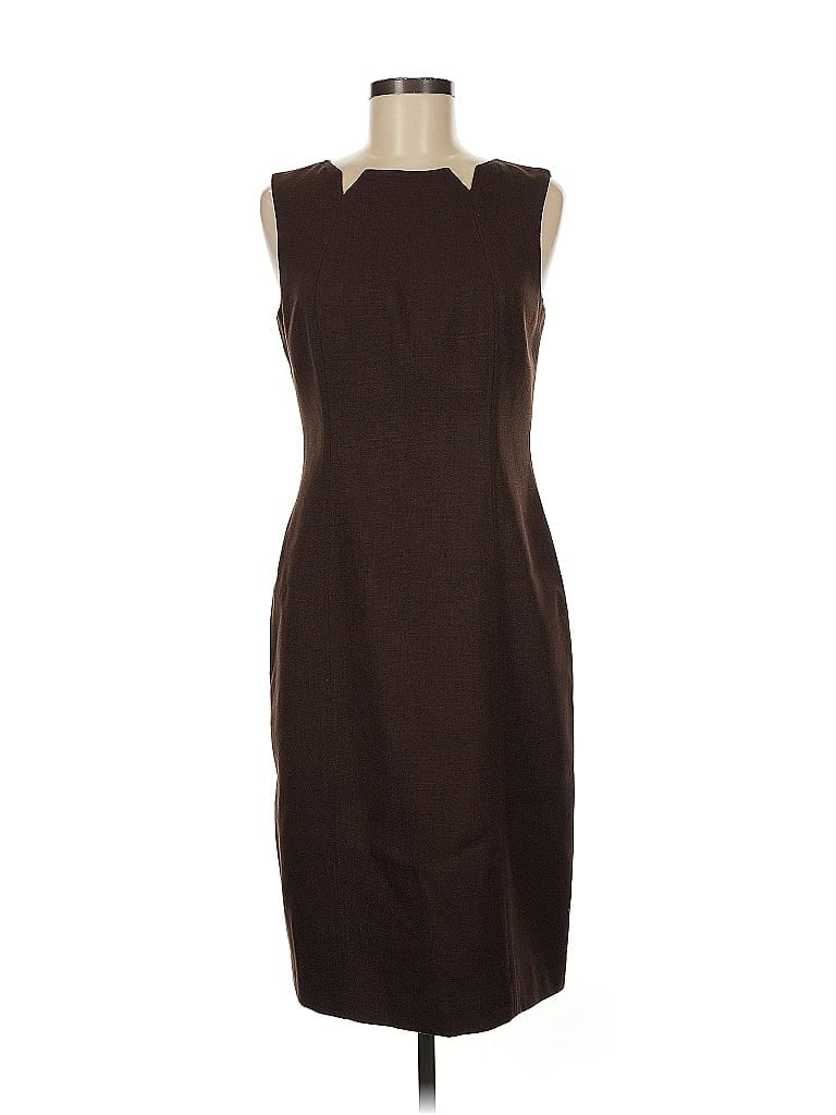 David Meister 100% Polyester Brown Cocktail Dress Size 6 - photo 1
