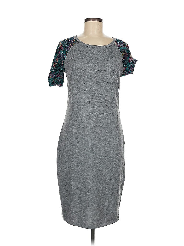 Pre-owned Lularoe Casual Dress In Gray