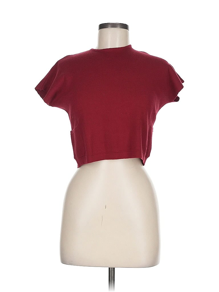 Vignette Pullover Sweater In Red