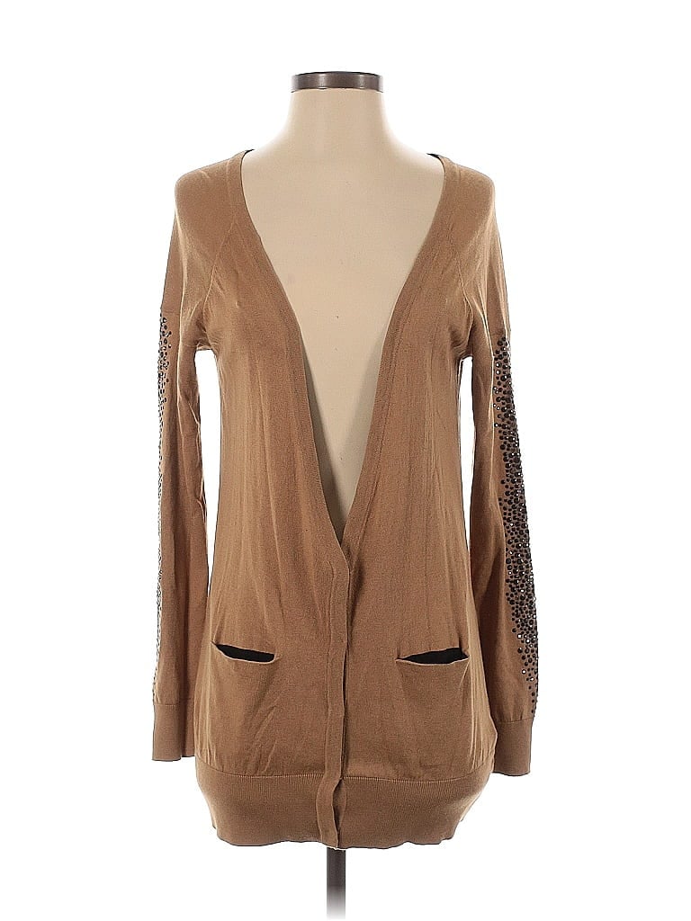 Haute Hippie Tan Silk Cardigan Size S - photo 1