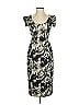 Black Halo Print Black Cocktail Dress Size 2 - photo 1