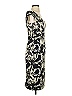 Black Halo Print Black Cocktail Dress Size 2 - photo 4