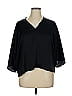 R | Label Black 3/4 Sleeve Blouse Size XL - photo 1
