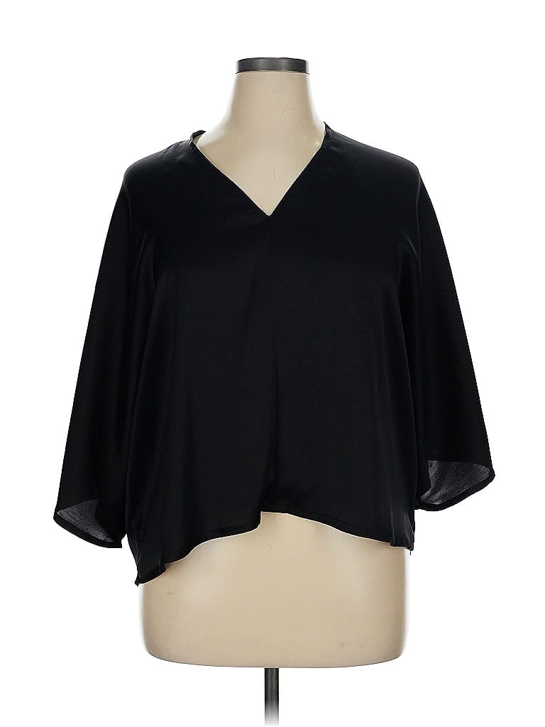 R | Label Black 3/4 Sleeve Blouse Size XL - photo 1