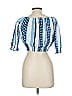 Elan 100% Cotton Blue Short Sleeve Blouse Size M - photo 2