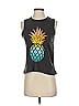 Chaser Black Sleeveless T-Shirt Size XS - photo 1