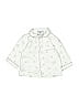 Petite Plume Stars Ivory Long Sleeve Button-Down Shirt Size 12-18 mo - photo 1