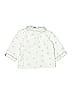 Petite Plume Stars Ivory Long Sleeve Button-Down Shirt Size 12-18 mo - photo 2