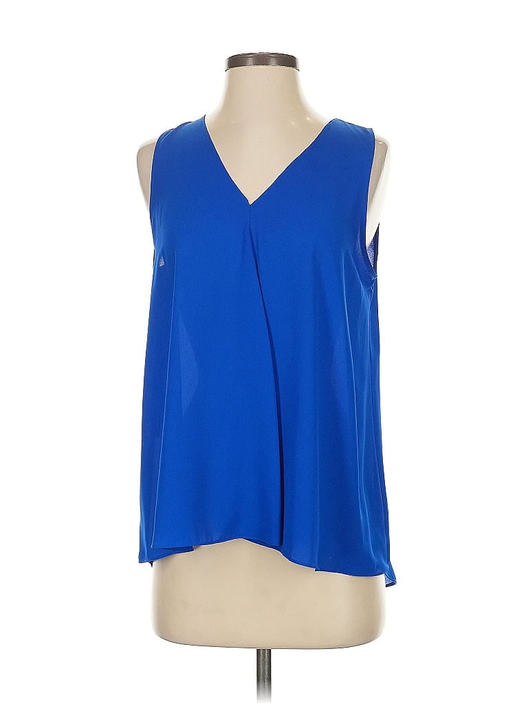 Pre-owned Vince Camuto Sleeveless Blouse In Blue
