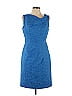 David Meister Blue Cocktail Dress Size 10 - photo 1