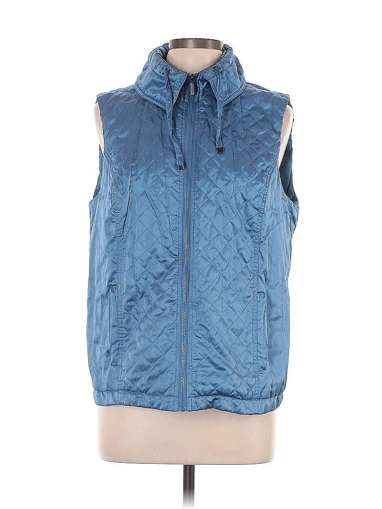 Laura Ashley Blue Vest Size L - photo 1