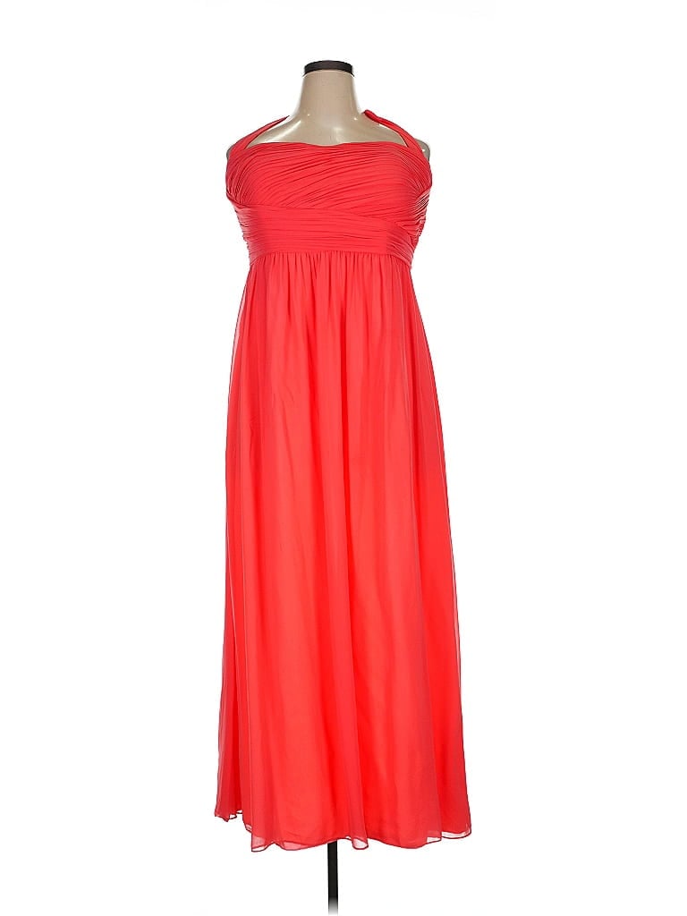 Donna Morgan 100% Polyester Red Cocktail Dress Size 14 - photo 1