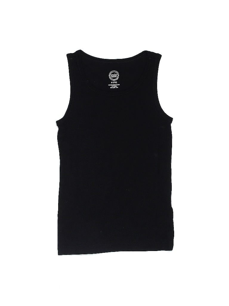 Wonder Nation Black Sleeveless T-Shirt Size 7 (big kids) - photo 1