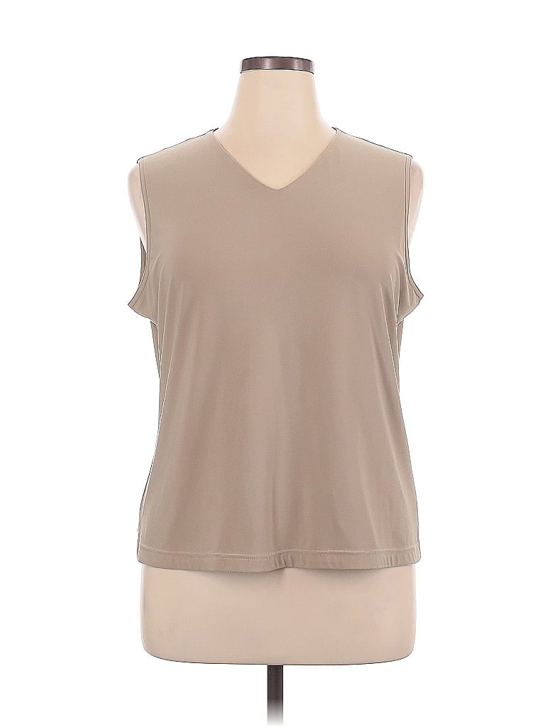 Doncaster Sport Tan Sleeveless Blouse Size XL - photo 1