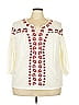 Roaman's Ivory 3/4 Sleeve Blouse Size 24 - photo 1