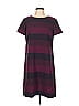 Tahari by ASL 100% Polyester Stripes Burgundy Casual Dress Size 10 - photo 1