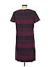 Tahari by ASL 100% Polyester Stripes Burgundy Casual Dress Size 10 - photo 2