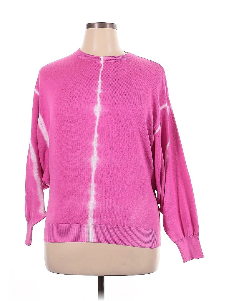 Elan 100% Cotton Pink Pullover Sweater Size 0X - photo 1