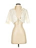 Zara Ivory Short Sleeve Blouse Size S - photo 1